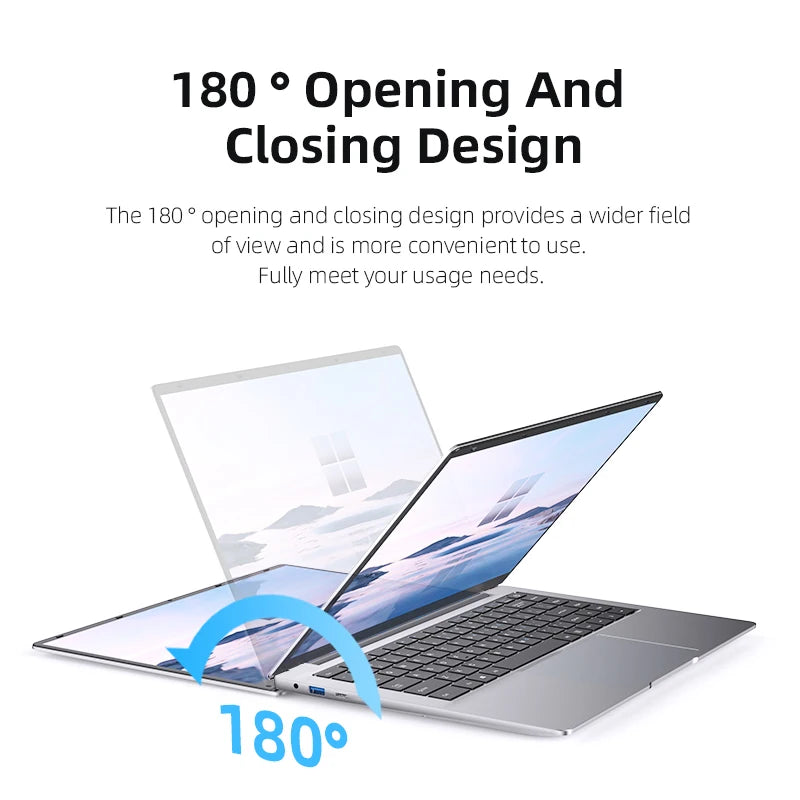 Xiaman Intel Atom A3950 Windows 11 Pro HD Display Laptop