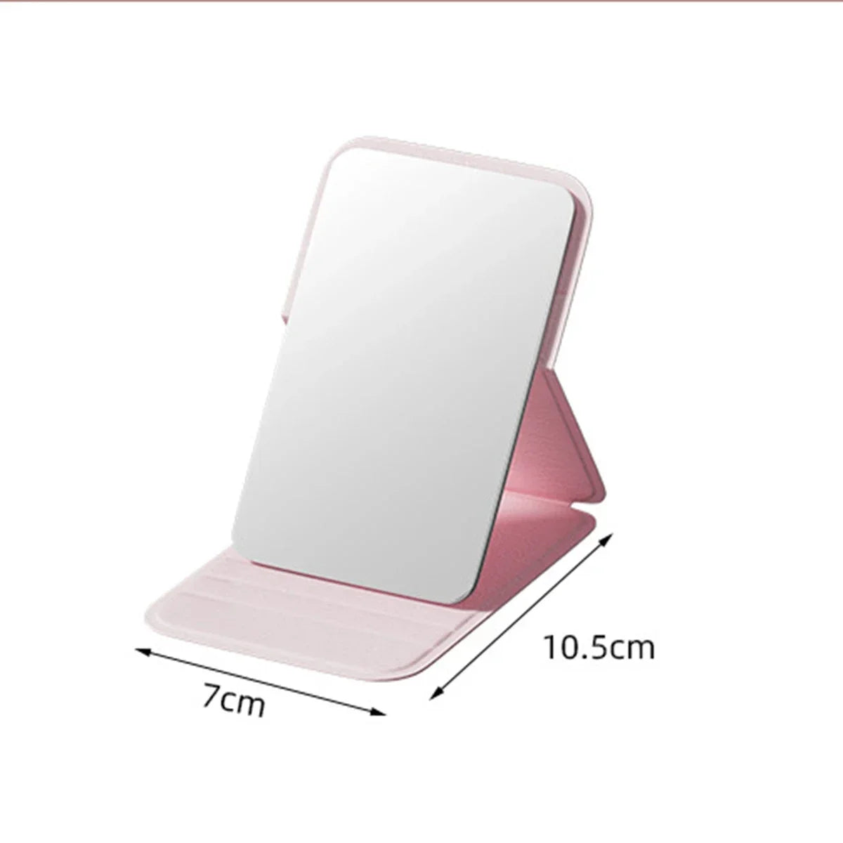 Portable Folding Handheld Makeup Mirror For Desk And Travel