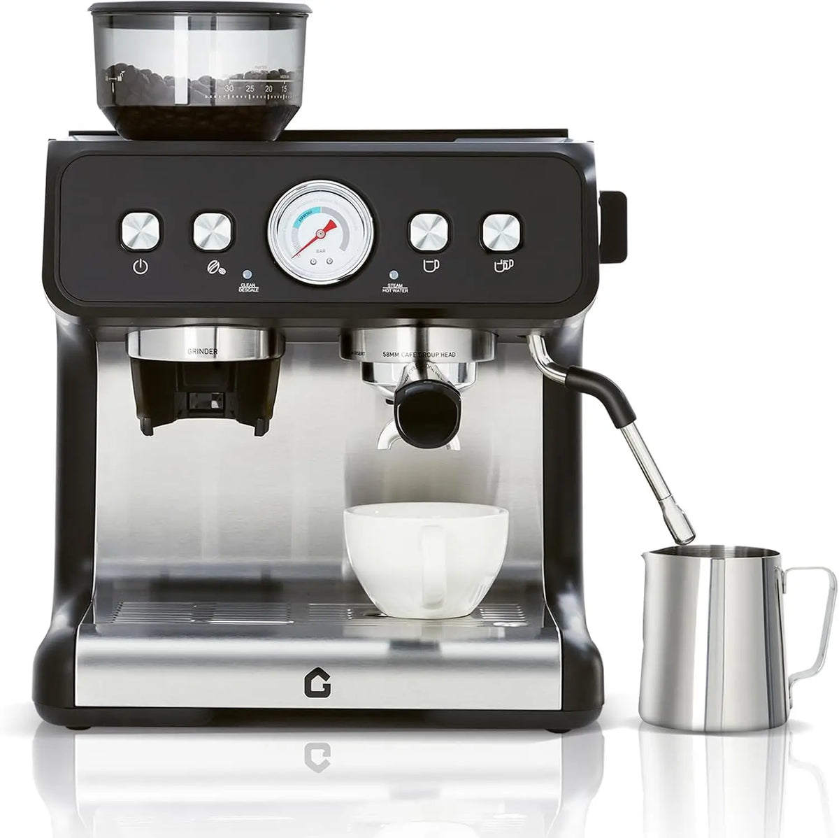 Himiss Espresso Machine With Integrated Conical Burr Grinder And Pump