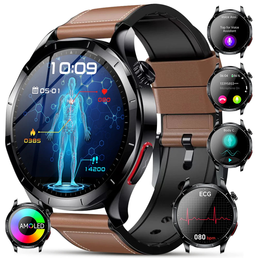 Marsyu ECG PPG Health Smart Watch Blood Pressure Tracker