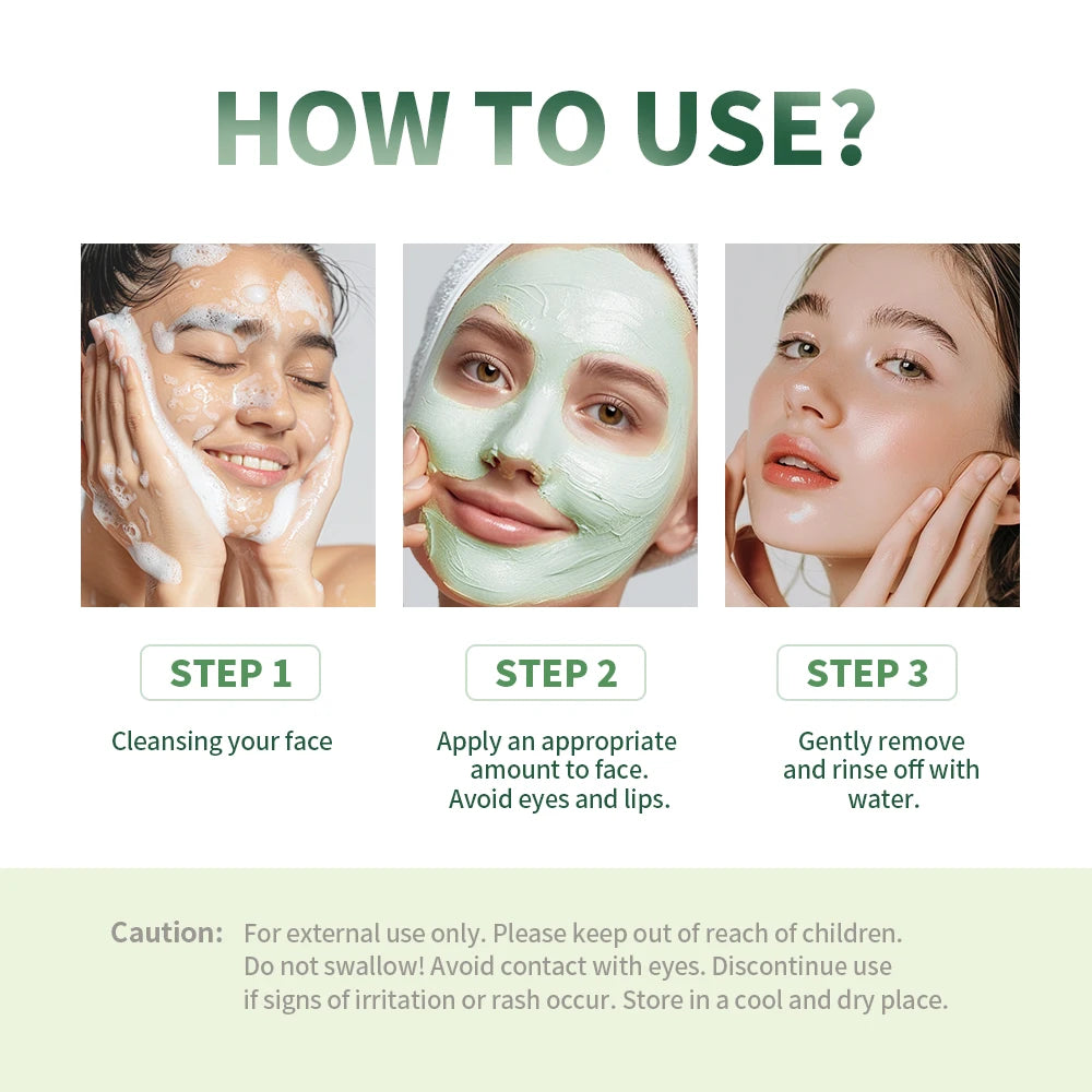 Green Tea Cleansing Mask Stick For Oily Face Pore Control