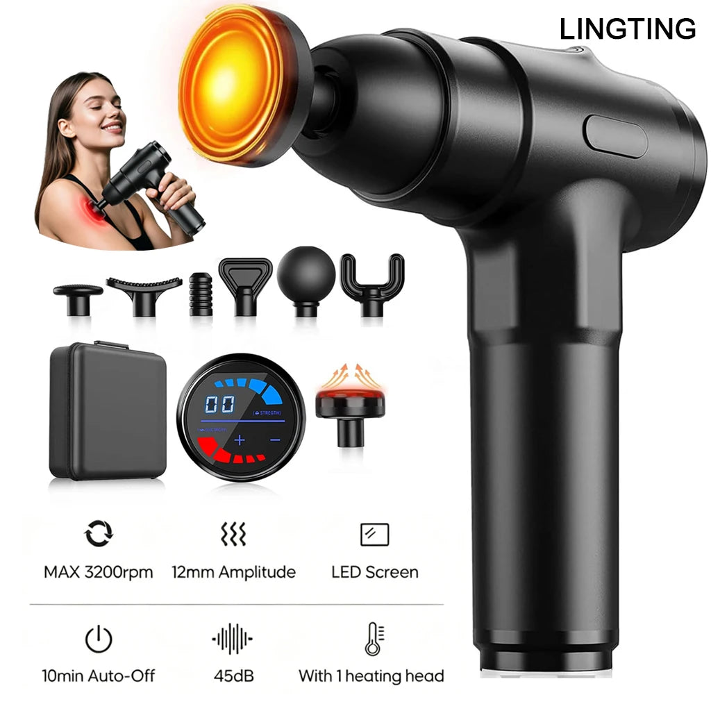 LingTENG Deep Tissue Silent Muscle Percussion Massage Gun