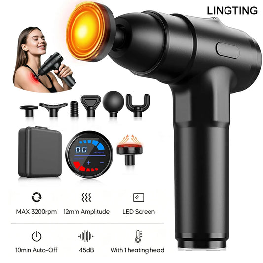 LingTENG Deep Tissue Silent Muscle Percussion Massage Gun