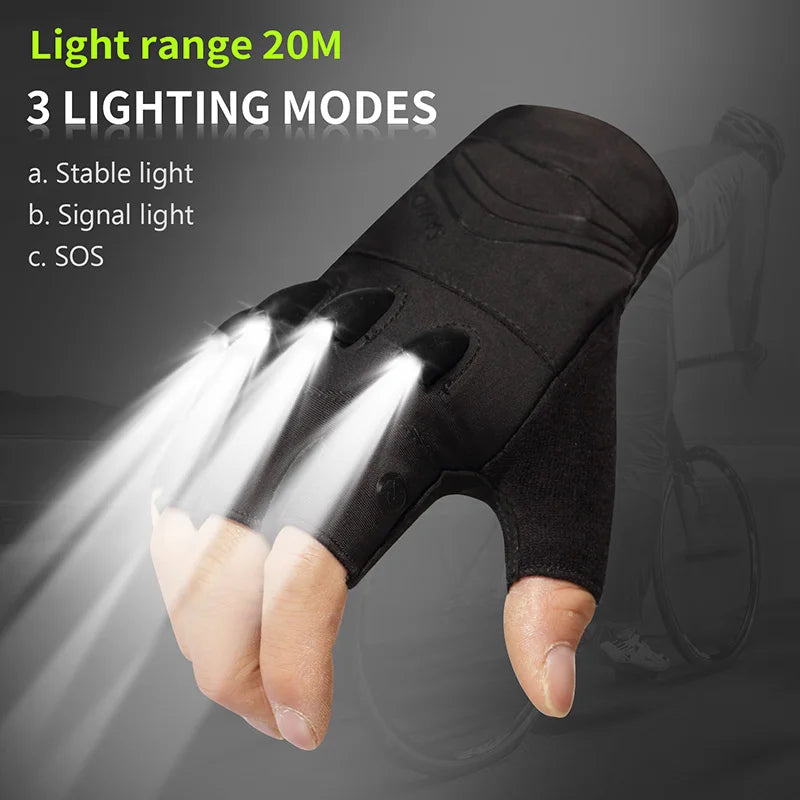 Daywolf Led Touch Screen Lighting Gloves For Outdoor Sports