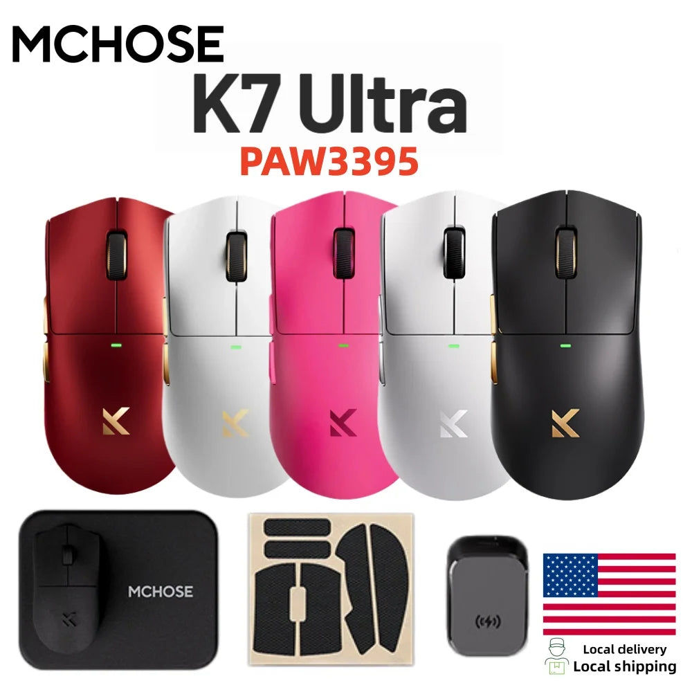 MCHOSE K7 Ultra 8K Polling Rate Wireless Gaming Mouse