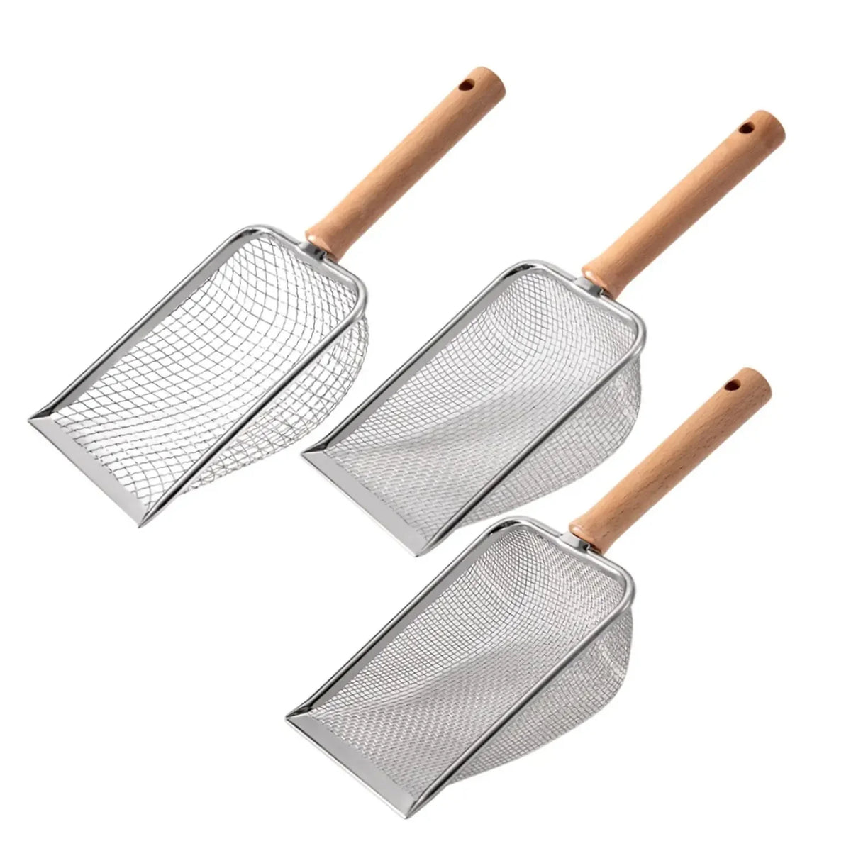 Durable Metal Cat Litter Scooper With Handle Hole And Sifter