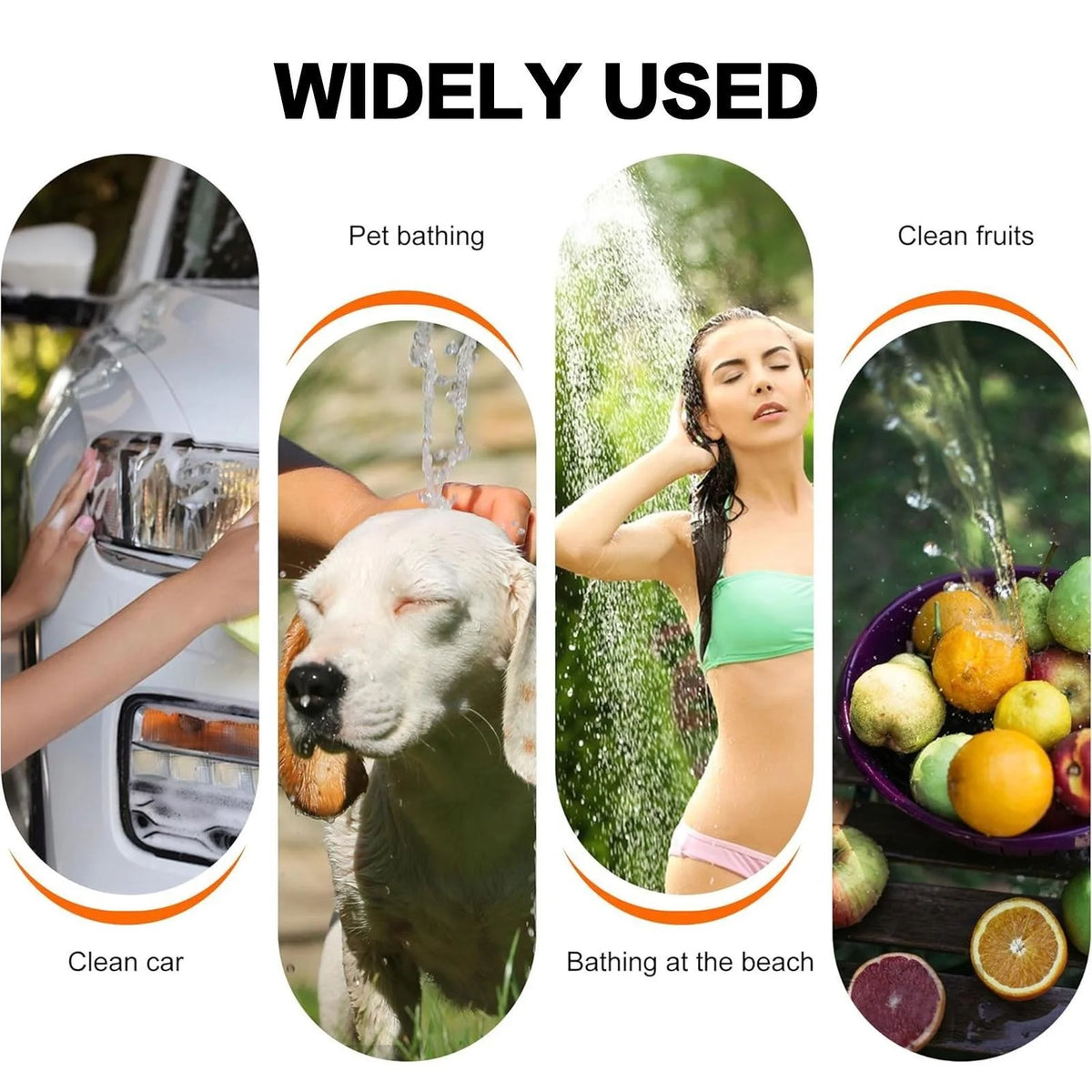 Portable Handheld Rechargeable Shower Pump For Outdoors