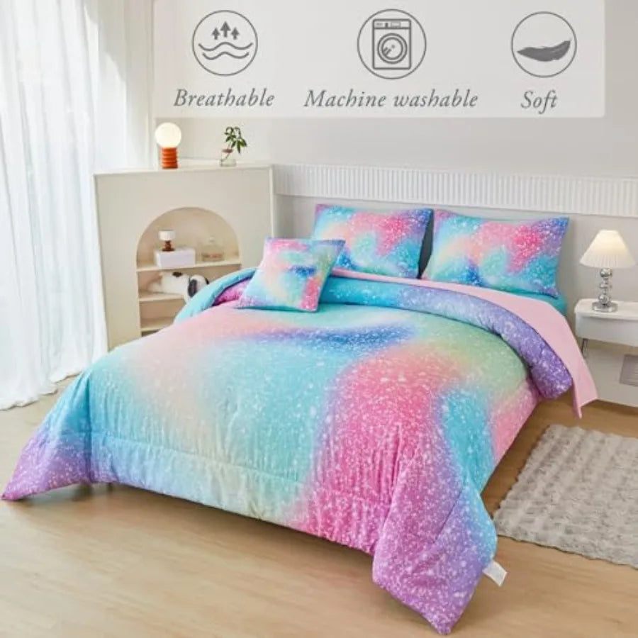 Girls Six Piece Comforter Set Complete Bedding Collection