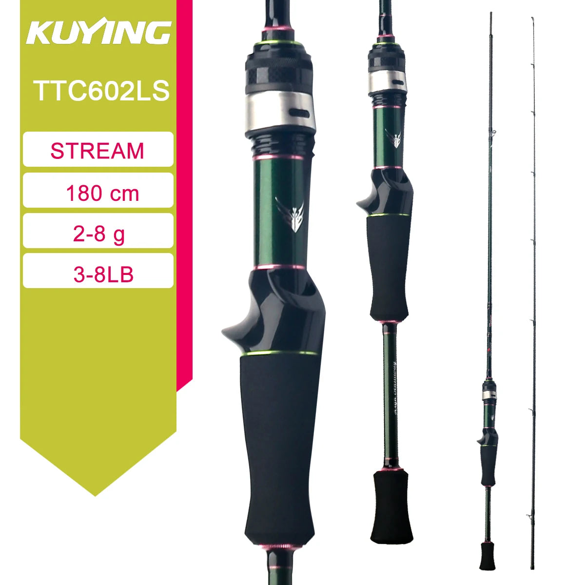 Kuying Teton Carbon Fishing Rod For Casting And Spinning