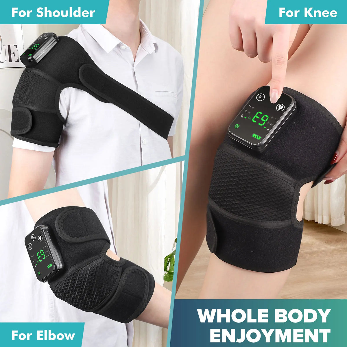 Electric Heating Knee And Neck Massager With Vibration Therapy