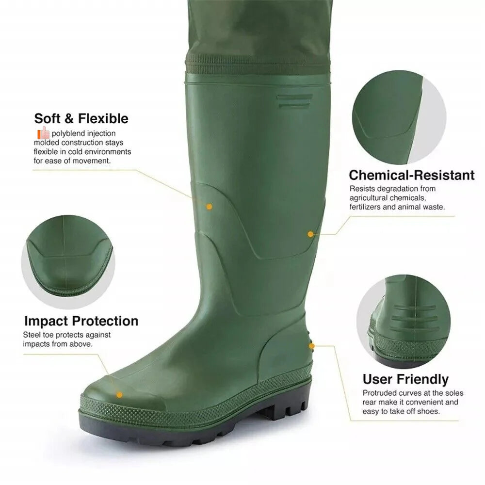 Night Cat Lightweight Waterproof Chest Fishing Wader With Boots