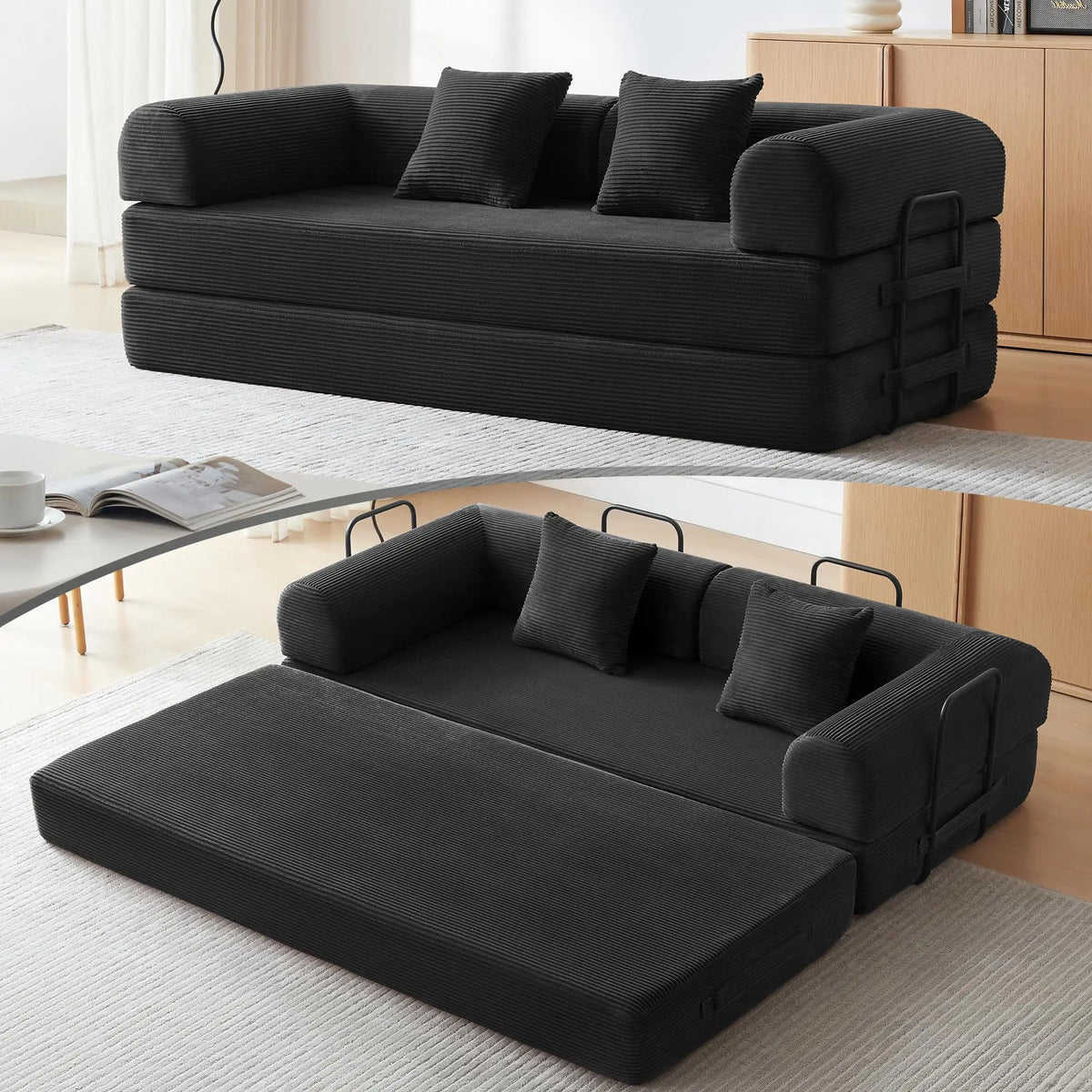 Convertible Futon Sofa Bed Sleeper Couch for Living Room