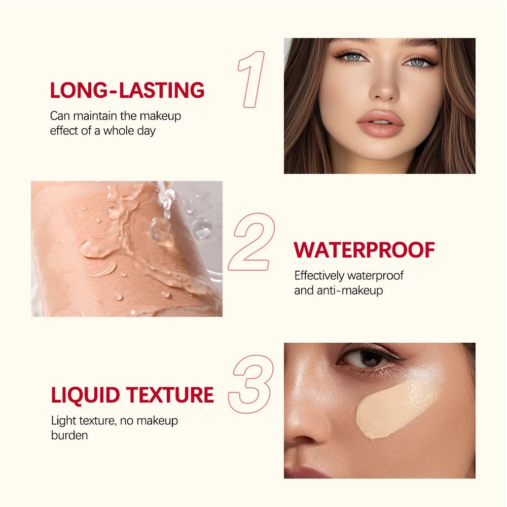 Ibcccndc Matte Base Blur Balm Waterproof Long Lasting Concealer