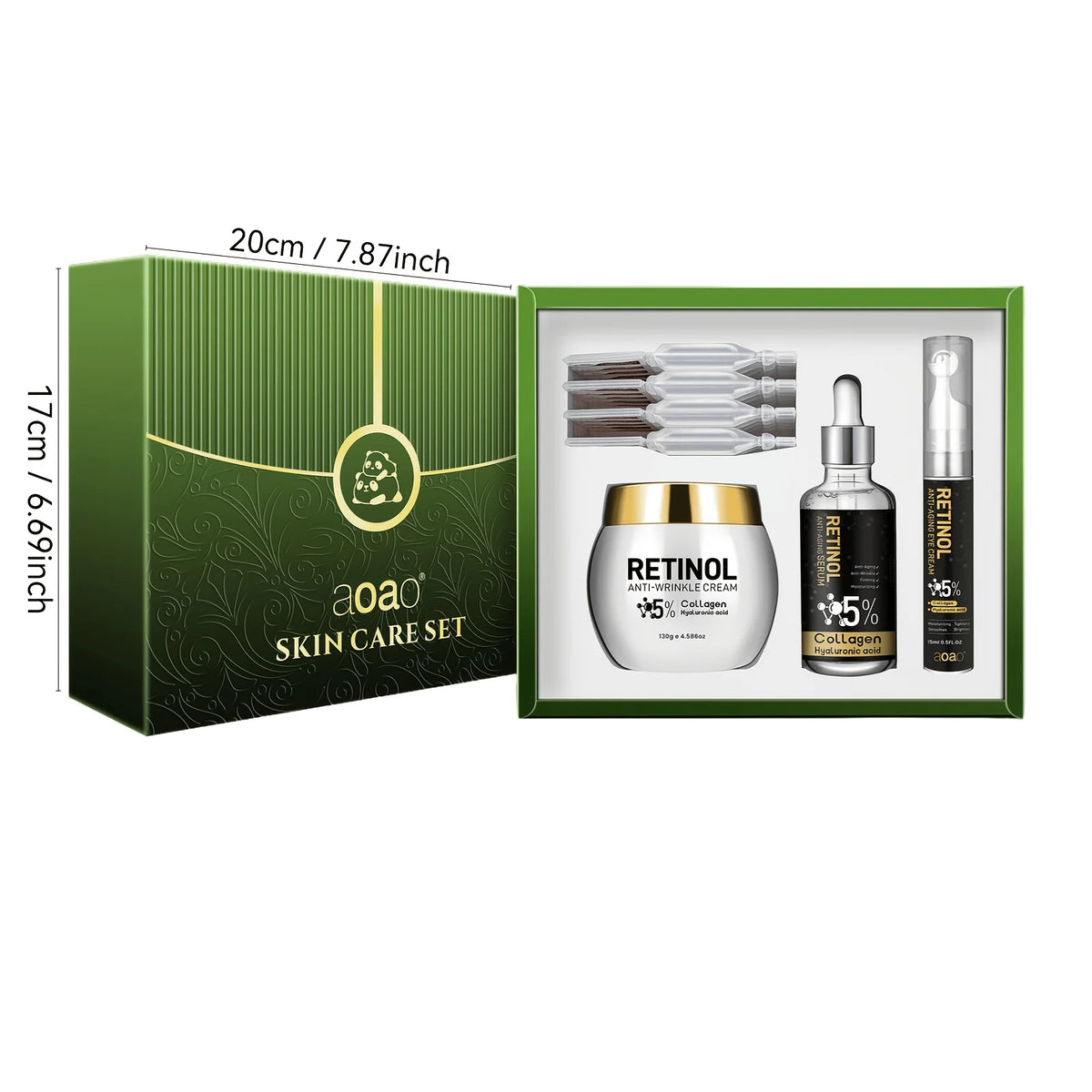 Aoao Men Retinol Deep Hydration Anti Wrinkle Skincare Kit