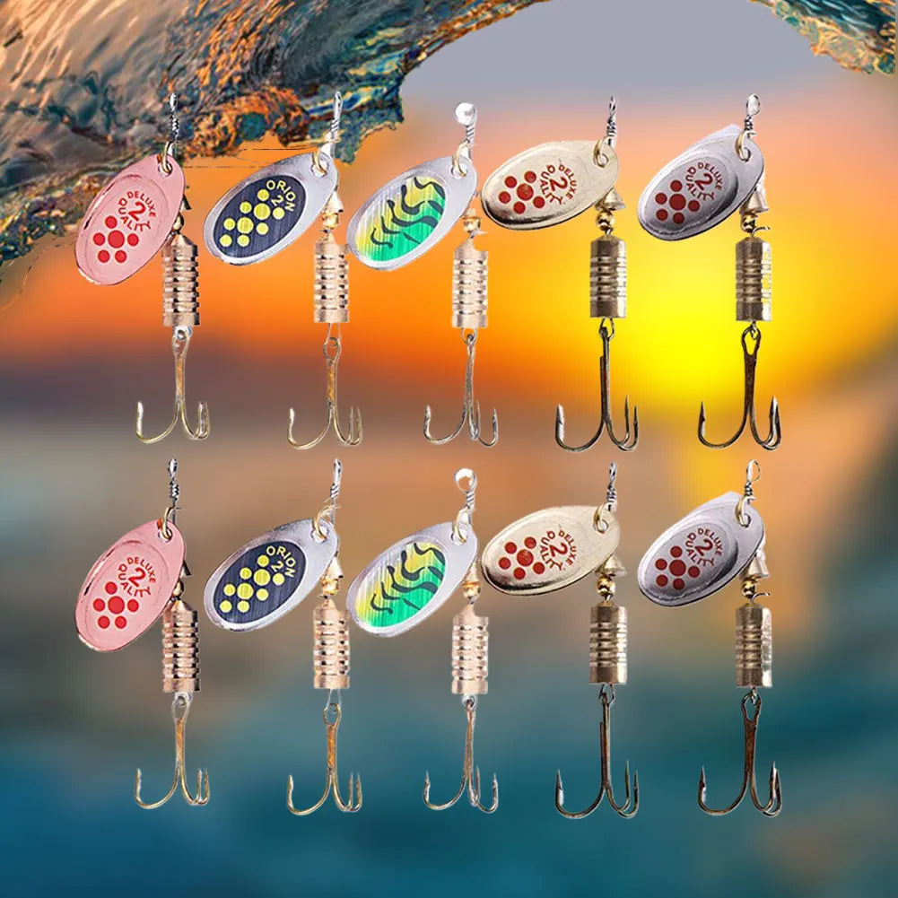Alloyseed Metal Spoon Spinner Fishing Lure For Freshwater Use