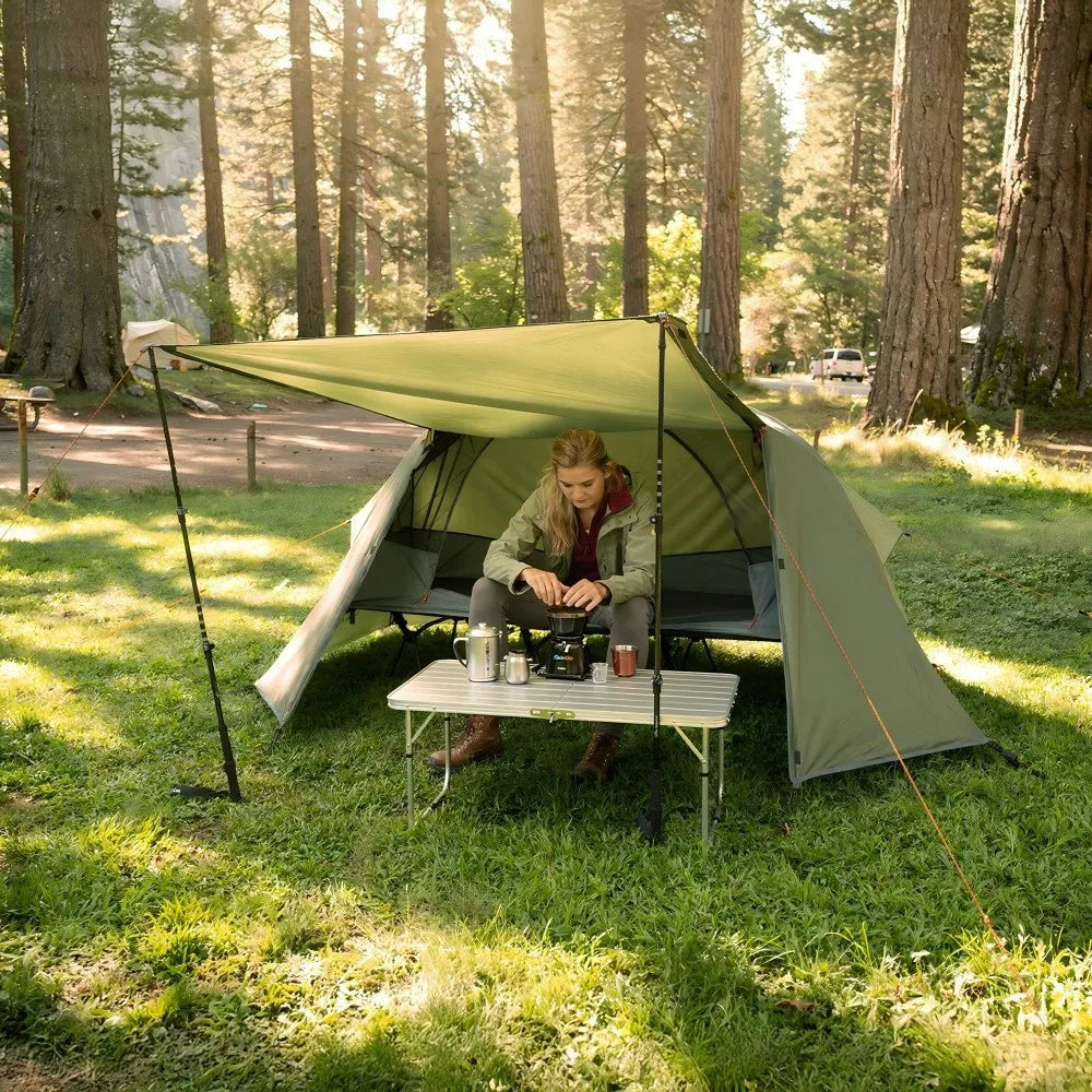 Night Cat Waterproof Portable Elevated Camping Cot Tent Kit