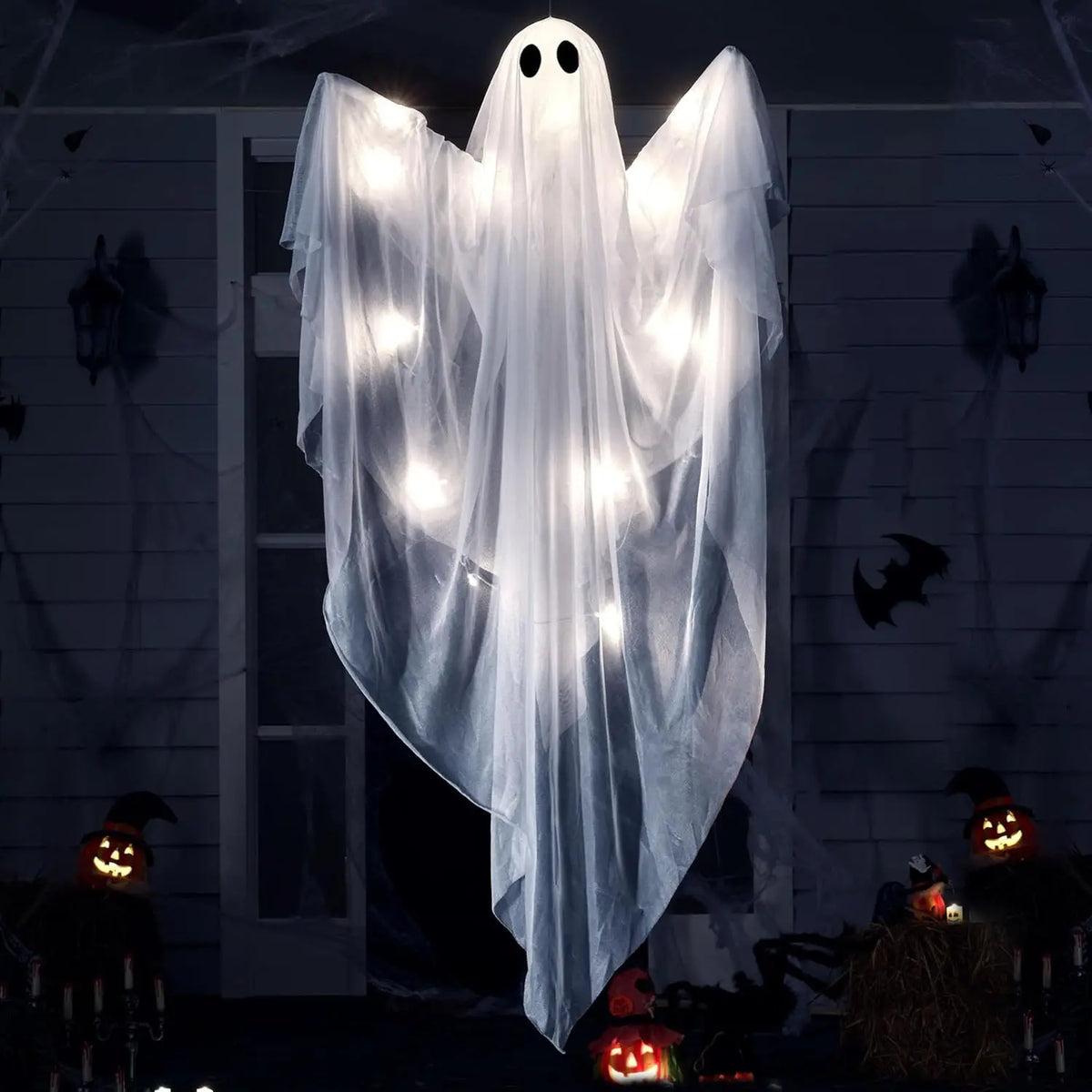 Halloween Hanging Glowing Ghost Decoration For Outdoor Indoor Use