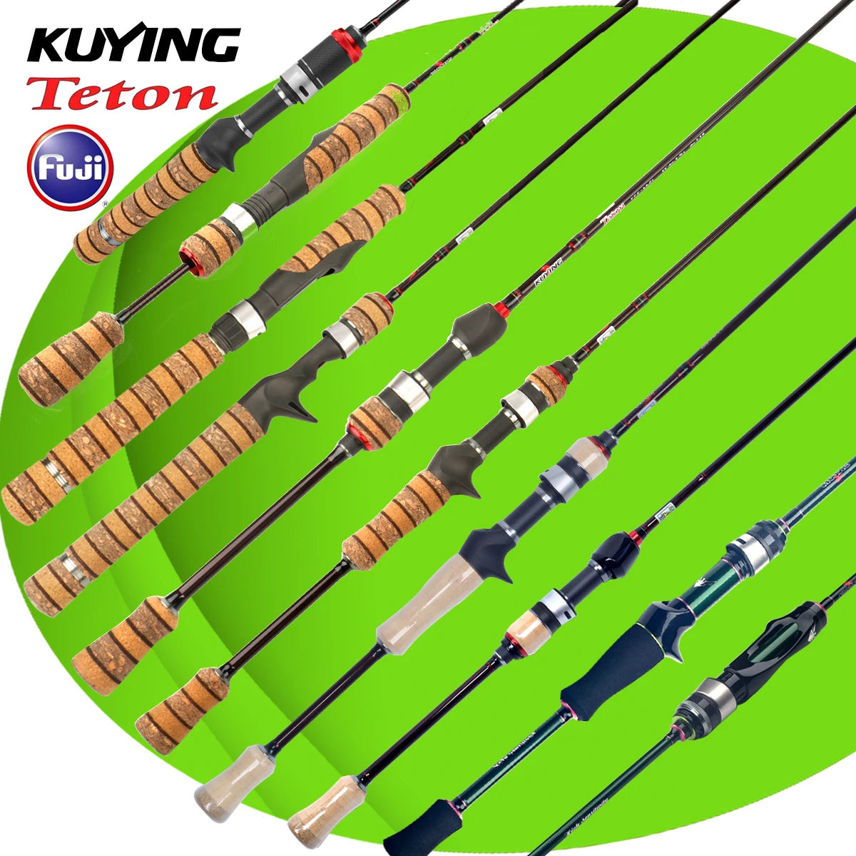 Kuying Teton Carbon Spinning Casting Fishing Lure Rod