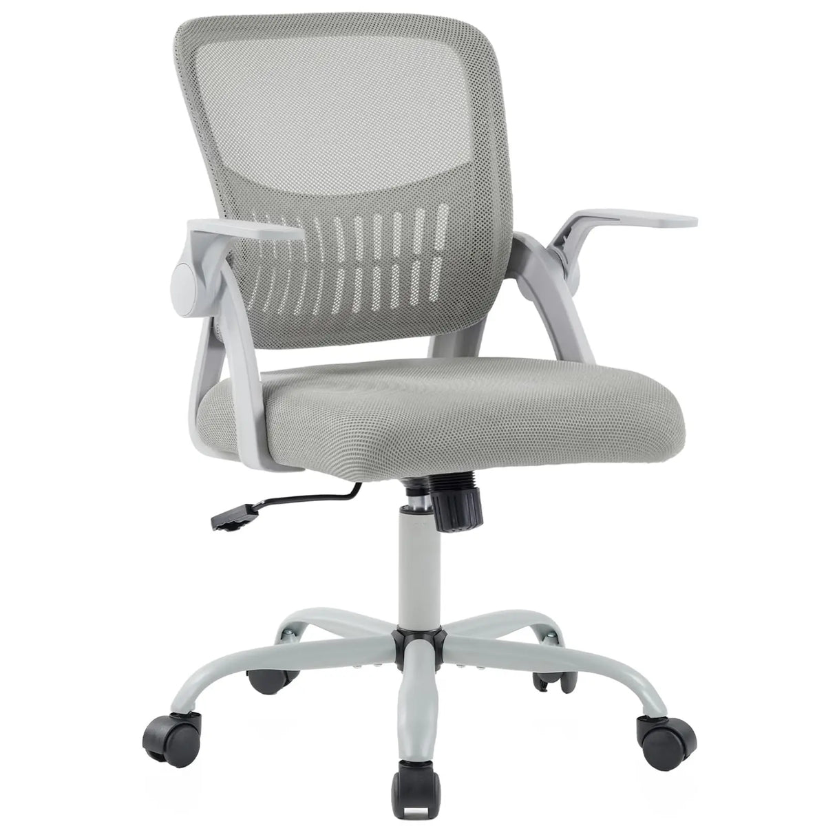 JHK Ergonomic Mid Back Chair with Lumbar Support Flip Armrests
