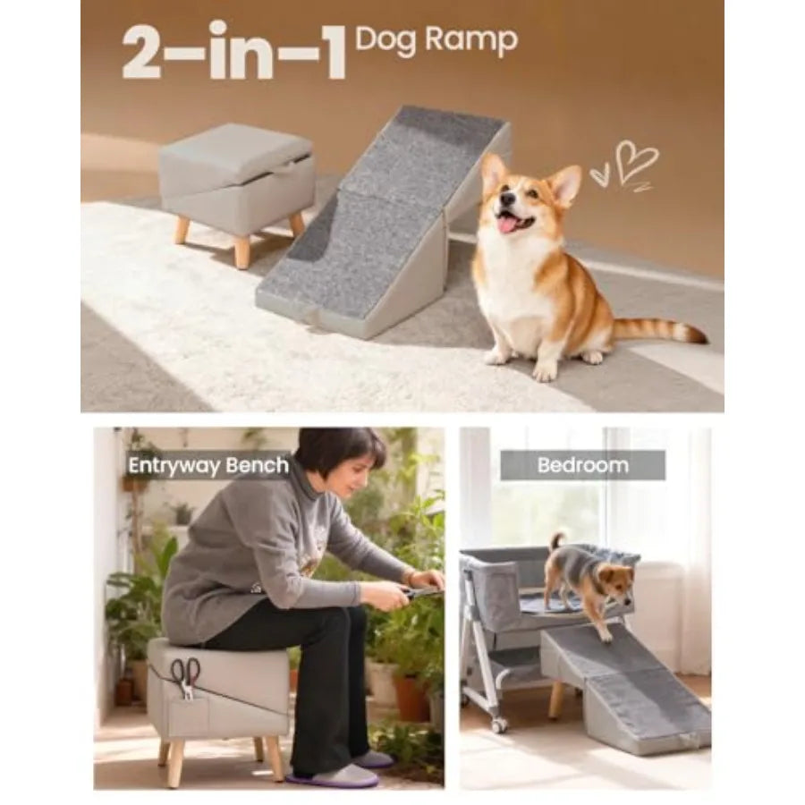 SHXI Indoor Safety Pet Ramp And Stairs For Dogs Cats