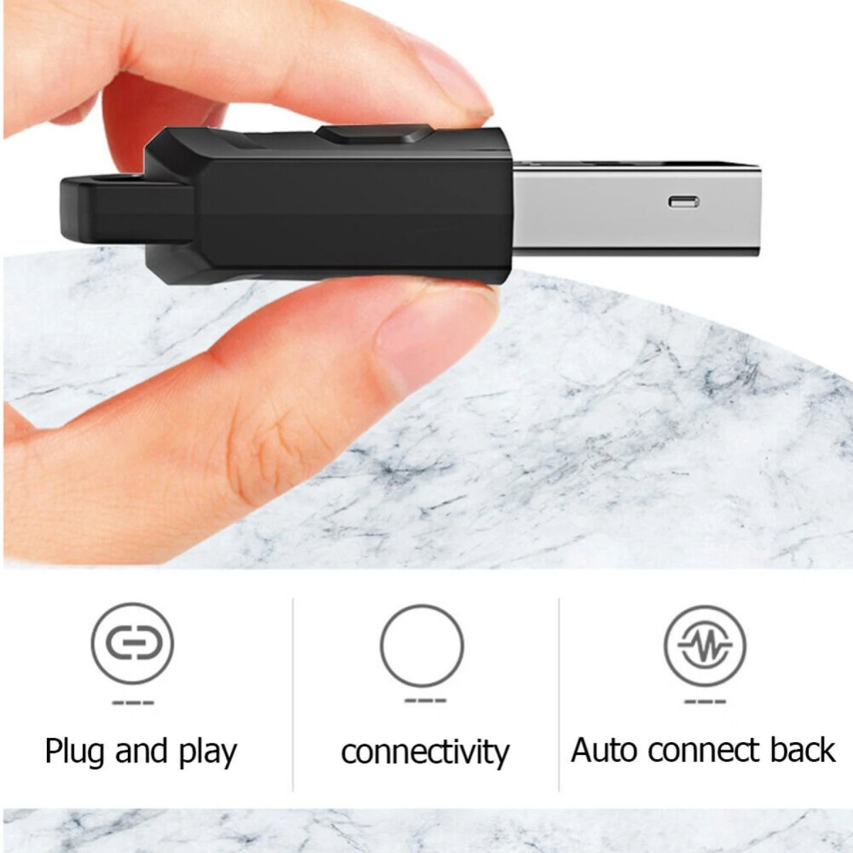 Wireless Bluetooth 5.0 Game Audio Headphone Receiver Adapter For Gaming