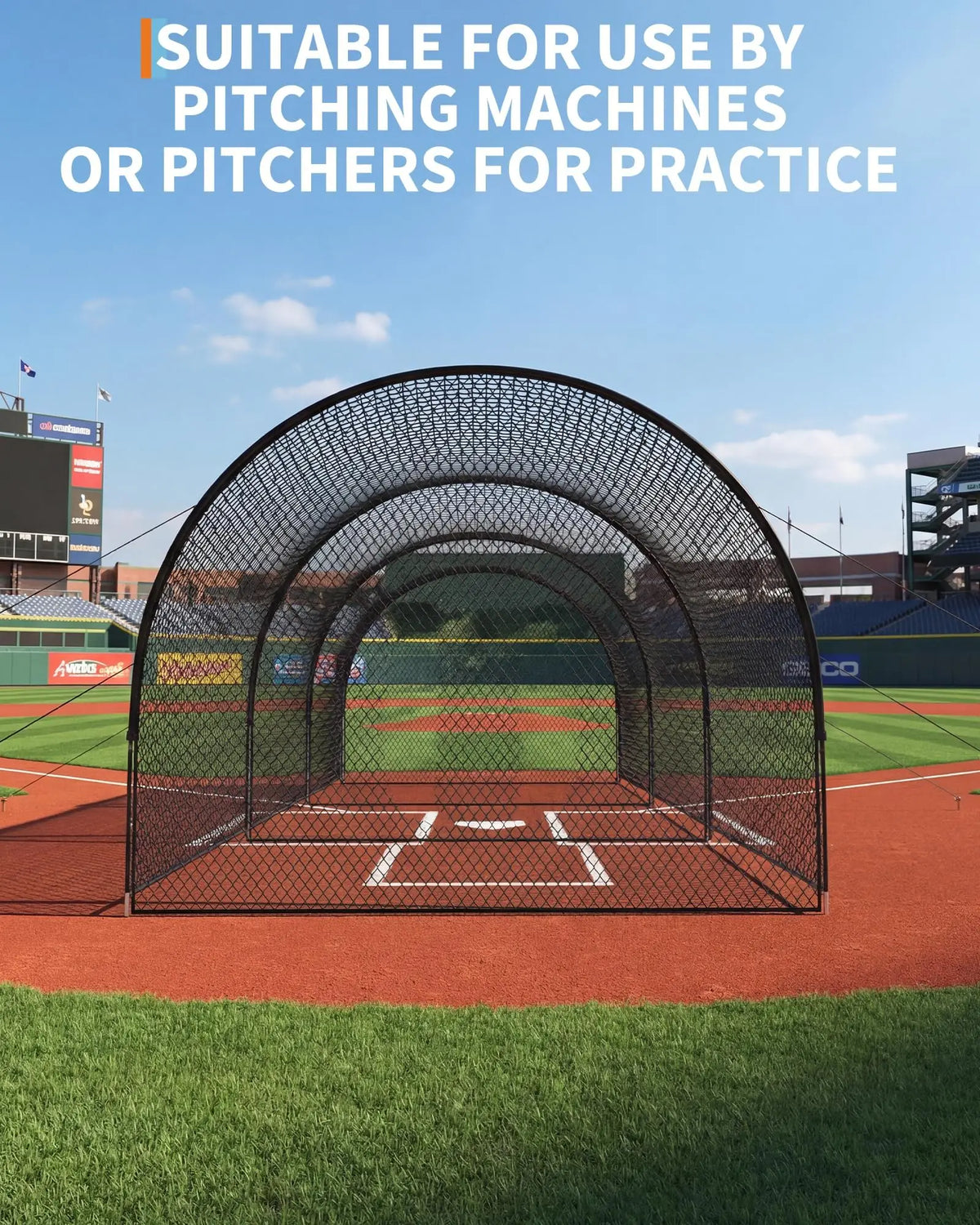 Durable Baseball Batting Cage With Frame And Training Netting