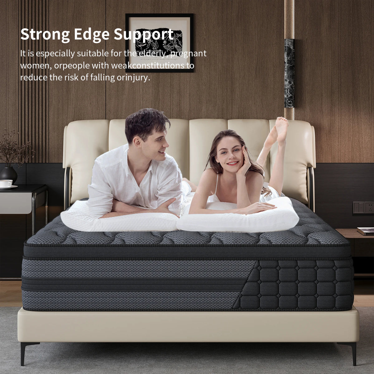 Firm Hybrid Mattress With Gel Memory Foam And Pocket Springs