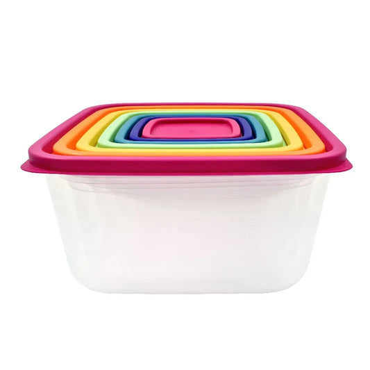 Plastic Food Storage Container Set For Kitchen Organization