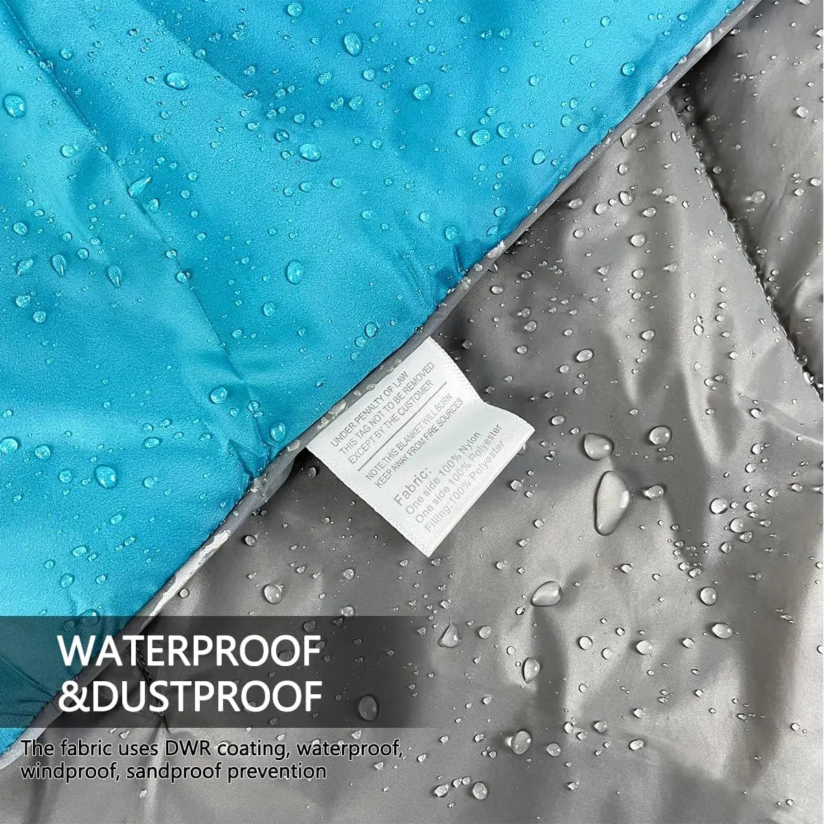 Portable Waterproof Fluffy Camping Picnic Blanket With Bag