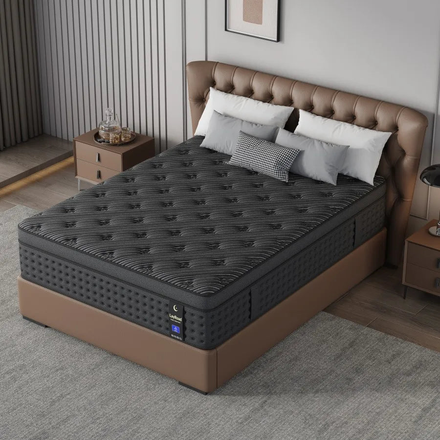 Memory Foam Hybrid Mattress With Pocket Springs Medium Firm Support