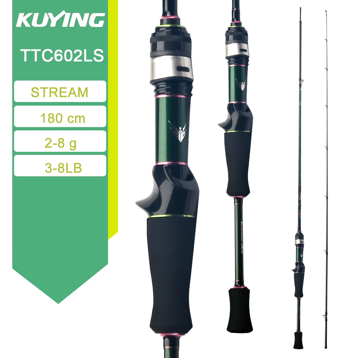 Kuying Teton Carbon Spinning Casting Fishing Lure Rod