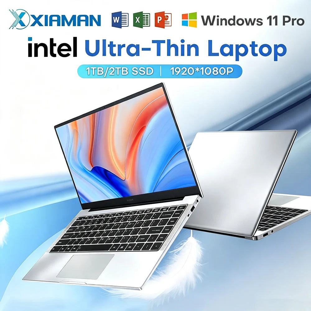 Xiaman Intel Atom A3950 Windows 11 Pro Portable Laptop