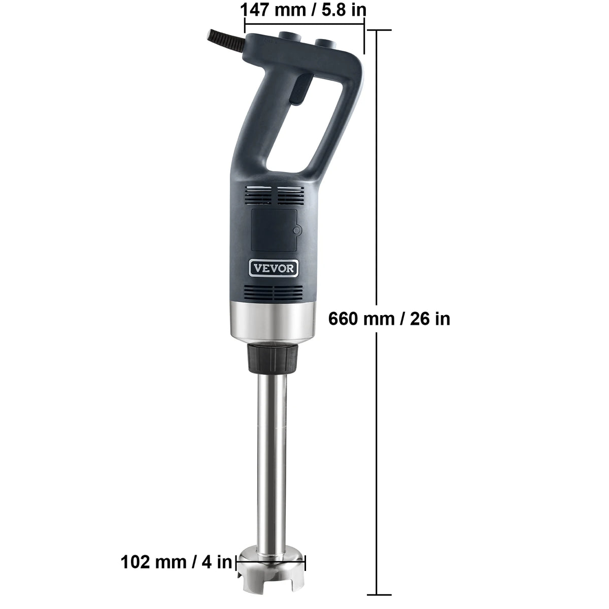 Succebuy 500W Immersion Blender Variable Speed Stainless Steel Kitchen Wand