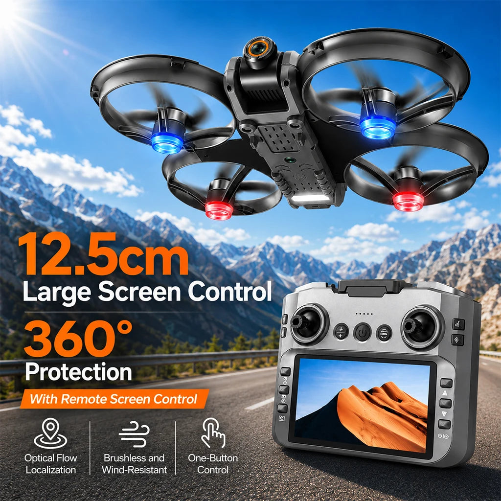 Znlyrion 8K Dual Camera Brushless RC Drone Quadcopter Kit