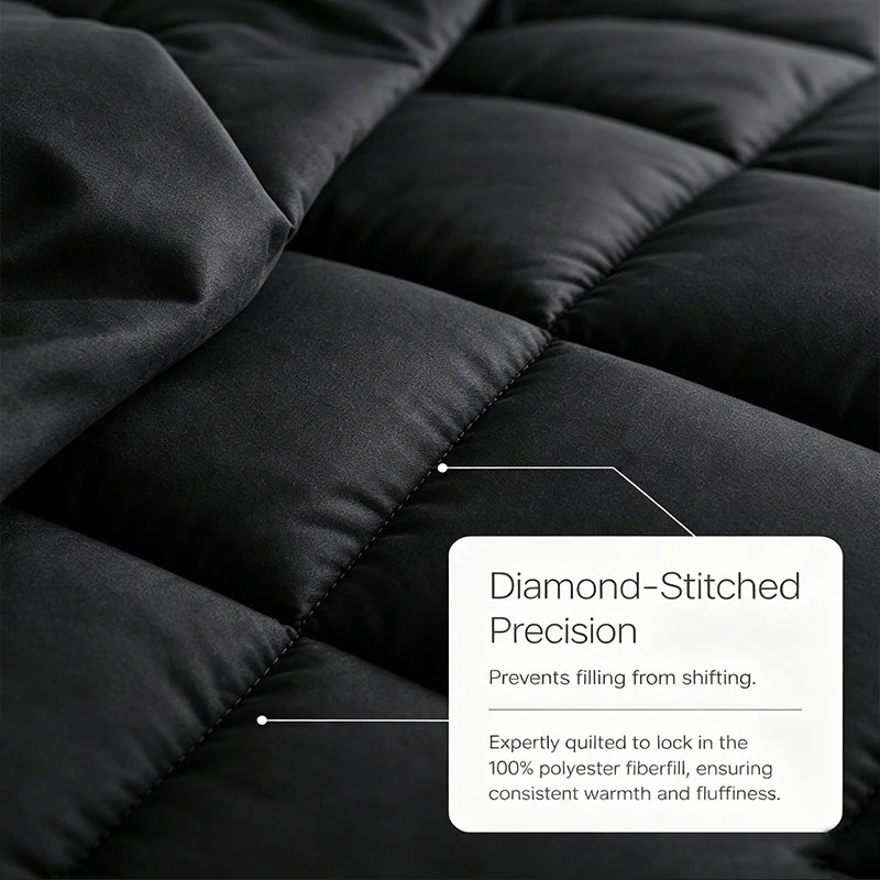 Easyyum Quilted Polyester Bedding Set With Comforter Sheet And Pillowcases