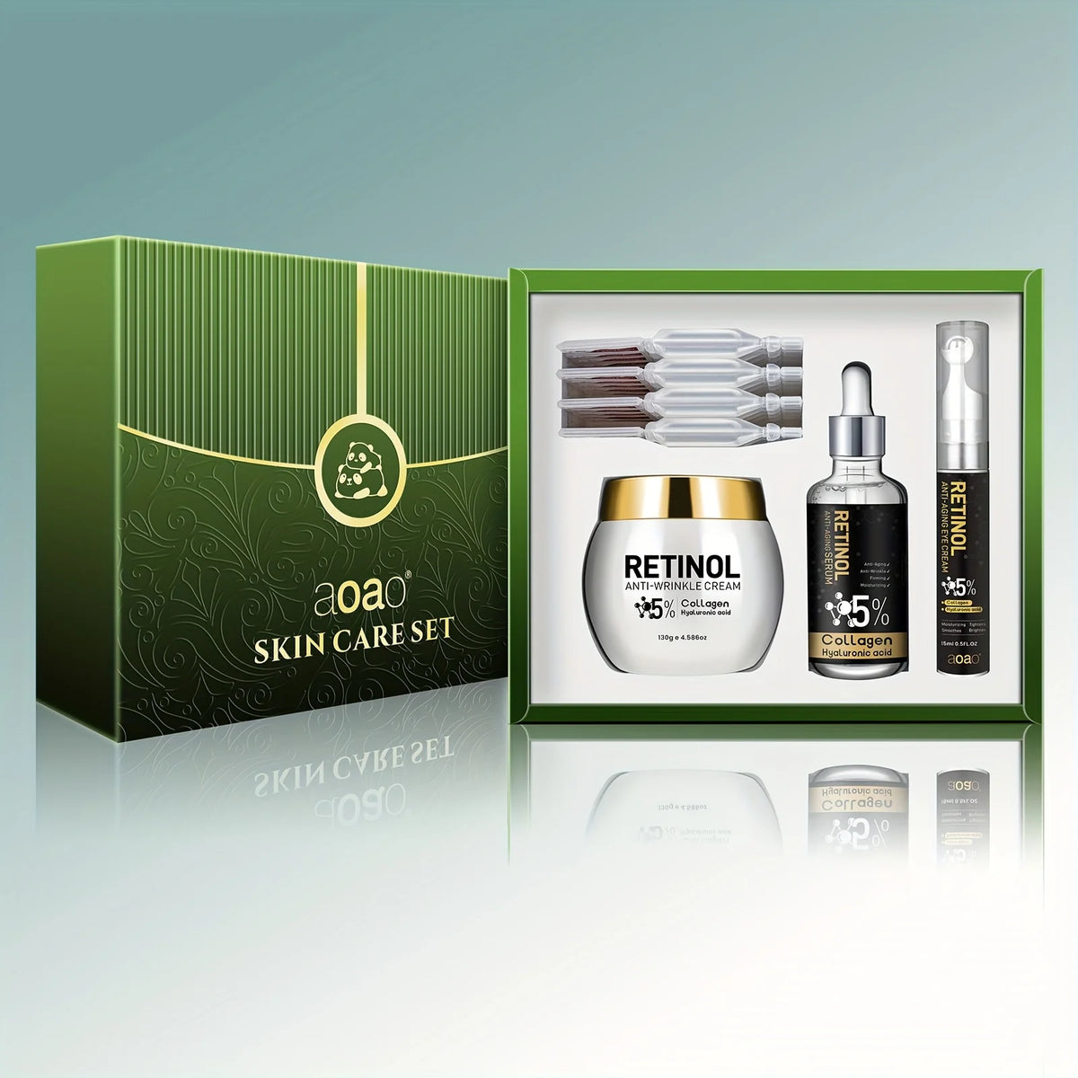 Aoao Men Retinol Deep Hydration Anti Wrinkle Skincare Kit