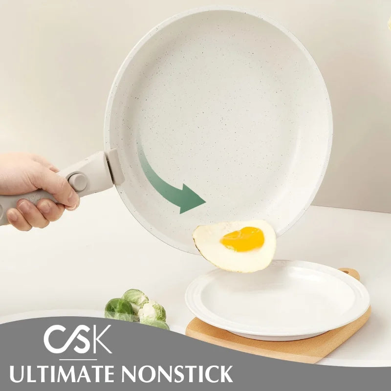 KOCH SYSTEME CS Detachable Handle Ceramic Nonstick Cookware Set