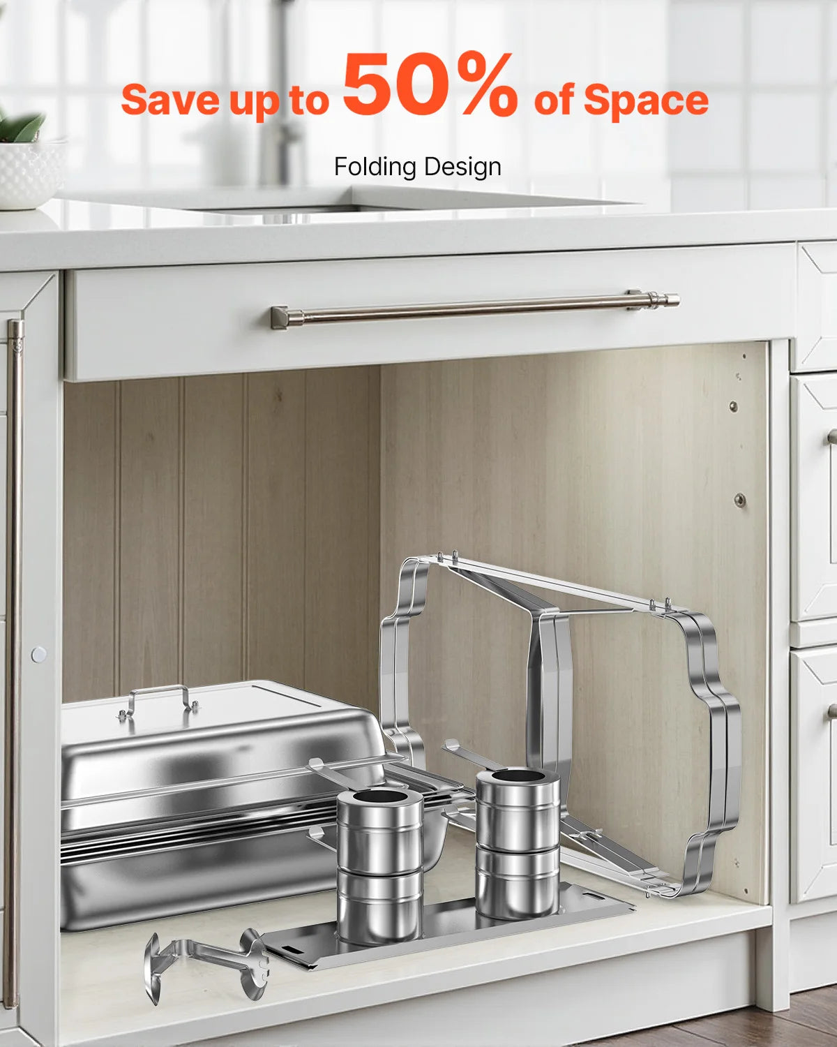 SucceBuy Stainless Steel Chafing Dish Buffet Warmer Set For Parties