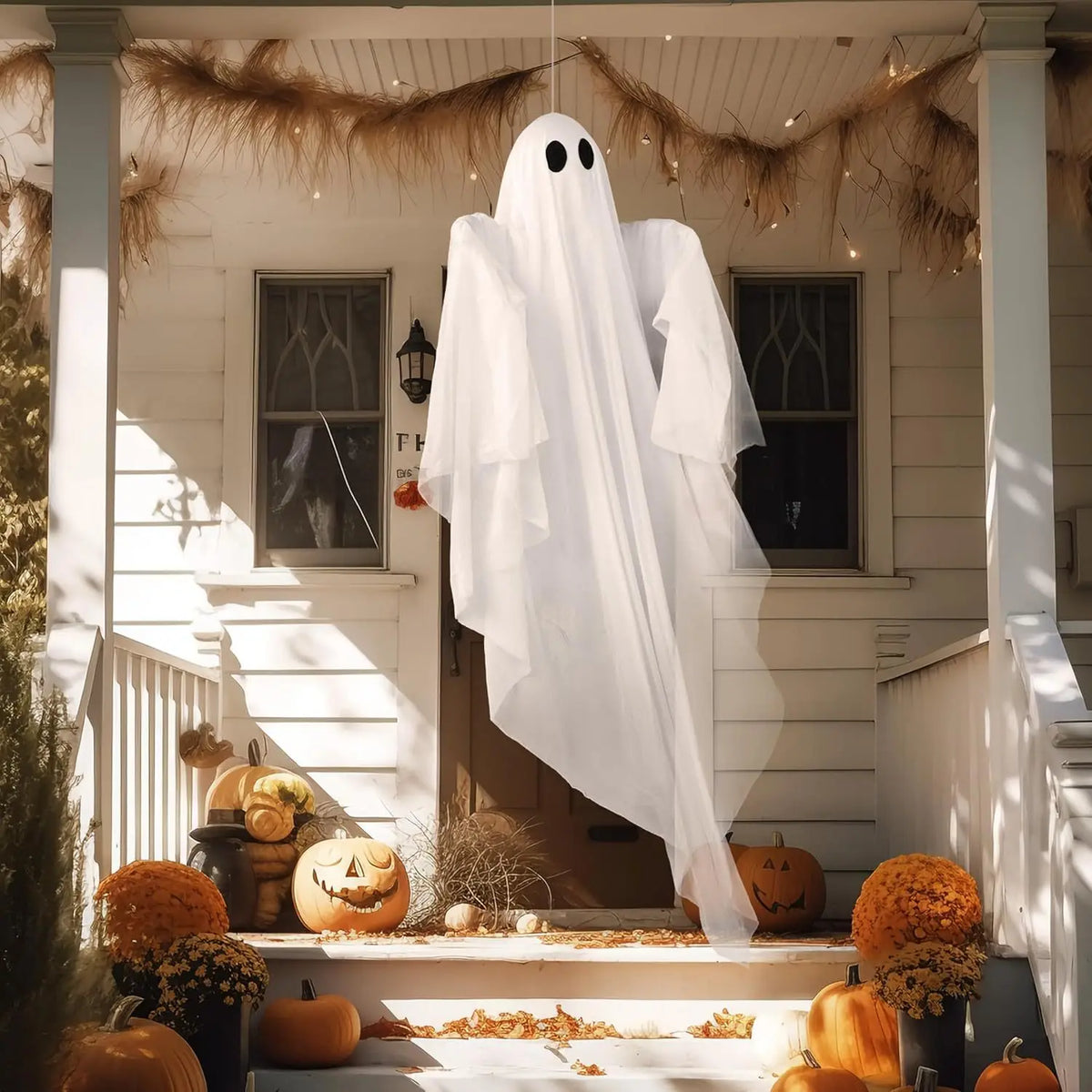 Halloween Hanging Glowing Ghost Decoration For Outdoor Indoor Use