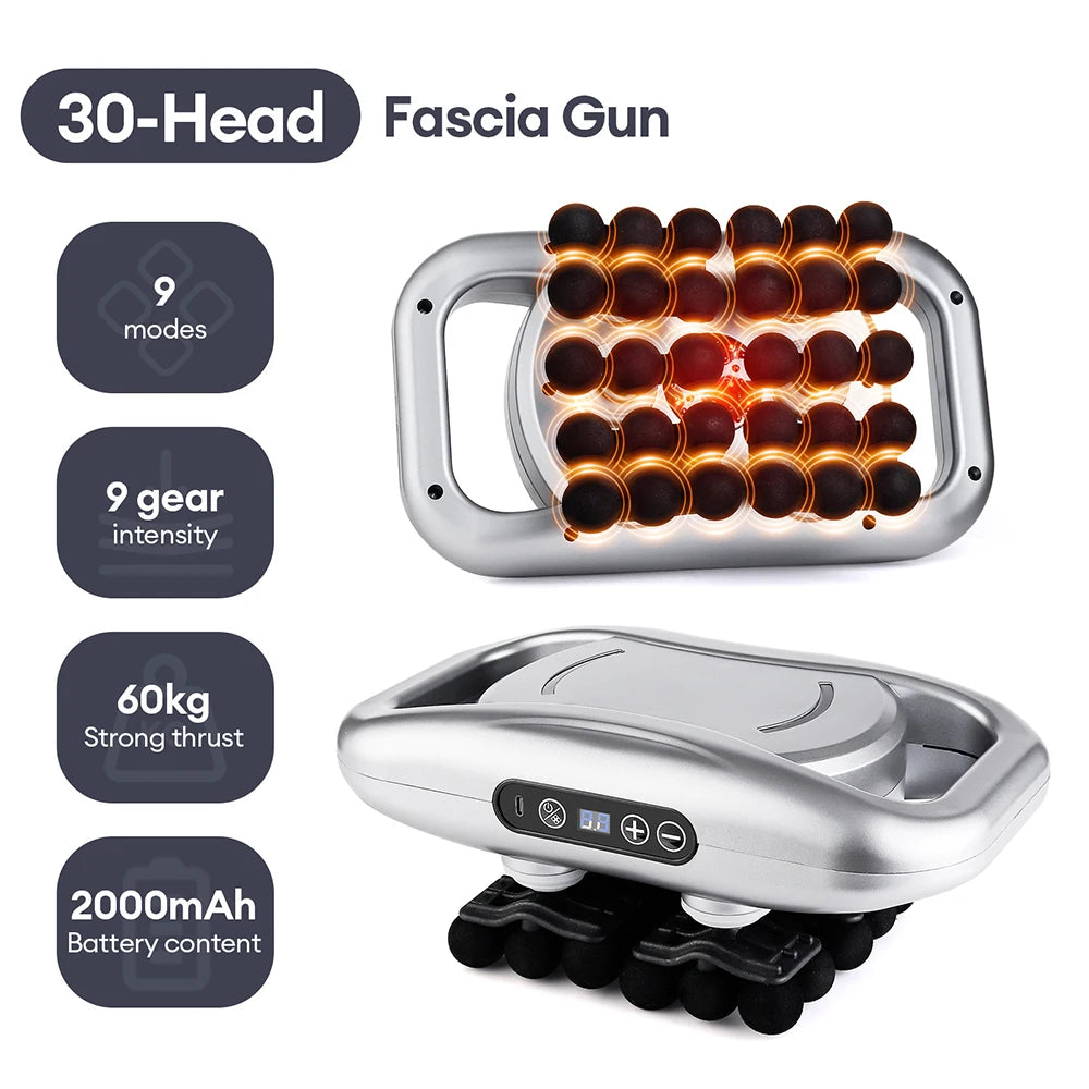 Iebilif 9-Speed Wireless Fascia Gun with Vibration Body Massager