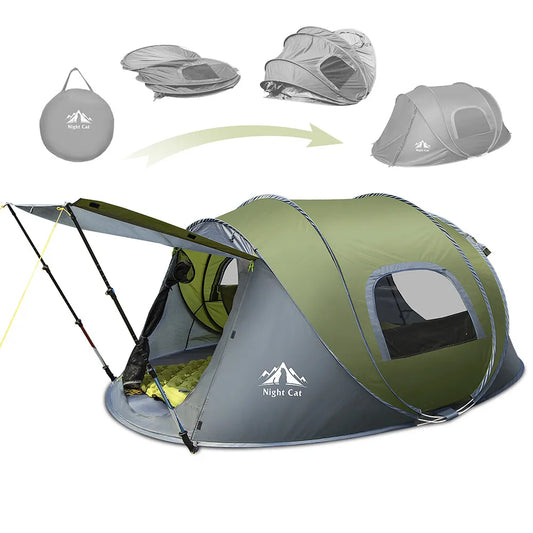 Night Cat 2 Person Instant Pop Up Waterproof Camping Tent