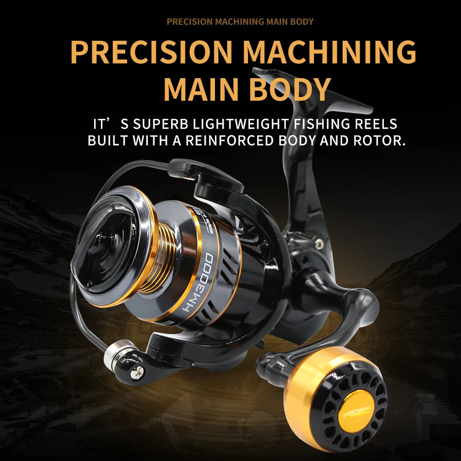 Rooblinos High Speed Spinning Fishing Reel With Metal Cup