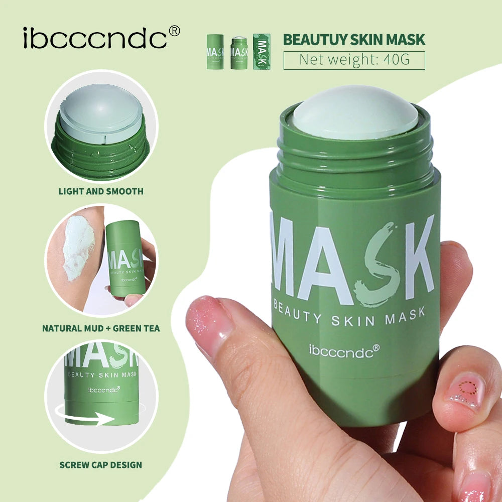 Green Tea Cleansing Mask Stick For Oily Face Pore Control