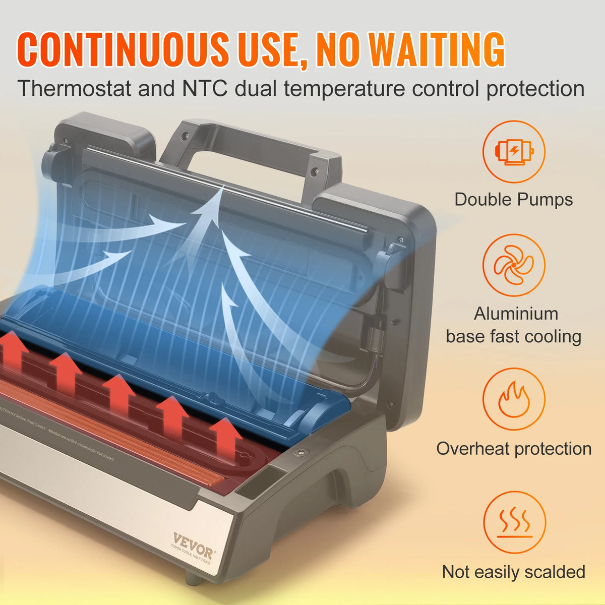 SucceBuy Vacuum Sealer For Food Packaging And Kitchen Household Use
