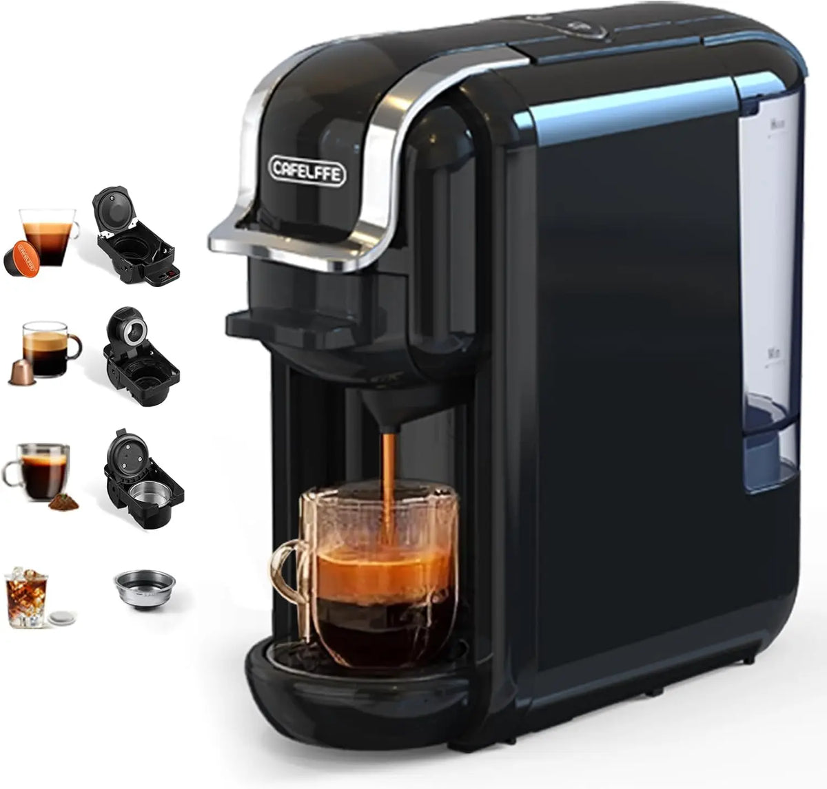 Cafelffe 4in1 Capsule Ground Espresso Coffee Maker Machine