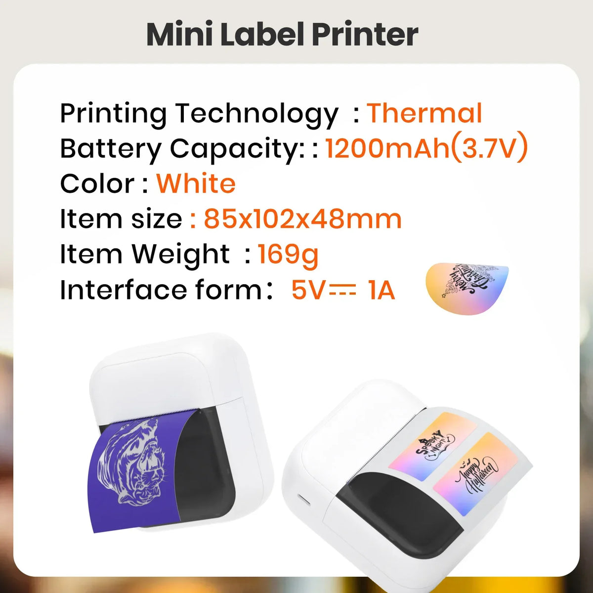 Orico Portable Inkless Tattoo Transfer Printer With Bluetooth Connectivity