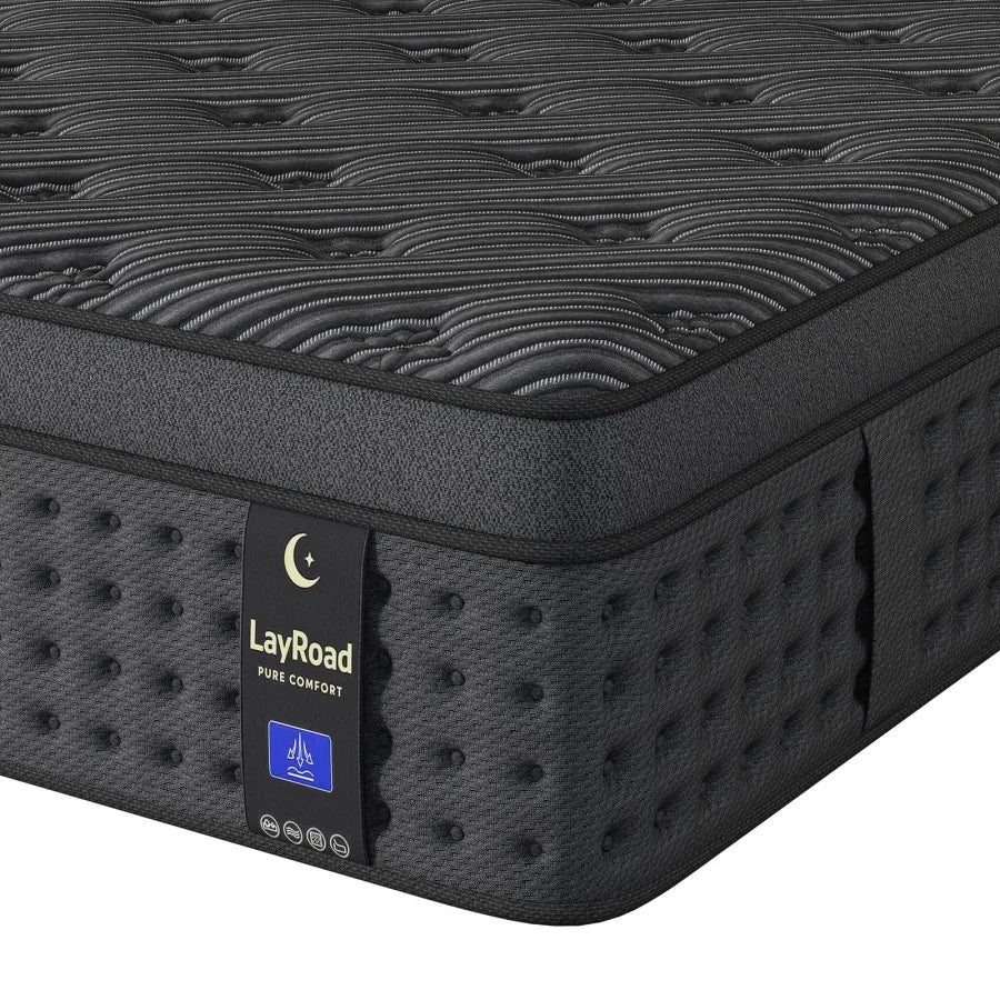 Memory Foam Hybrid Mattress With Pocket Springs Medium Firm Support