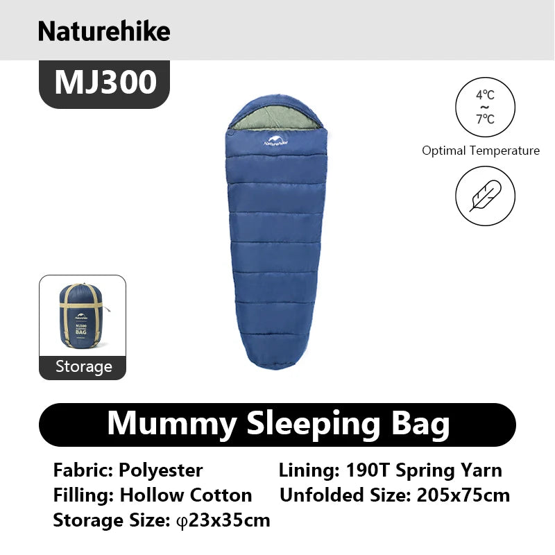 Naturehike Adult Mummy Sleeping Bag For Winter Outdoor Camping
