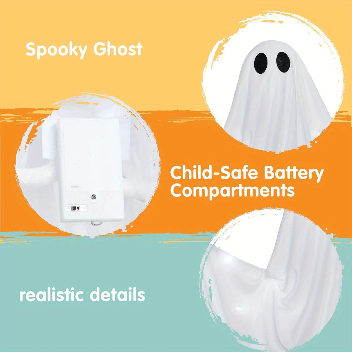 Halloween Hanging Glowing Ghost Decoration For Outdoor Indoor Use