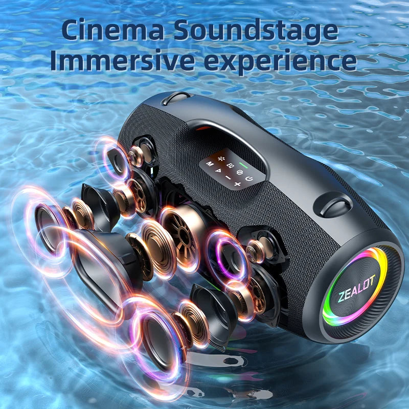 Zealot 250W Waterproof Portable Outdoor Bluetooth Speaker